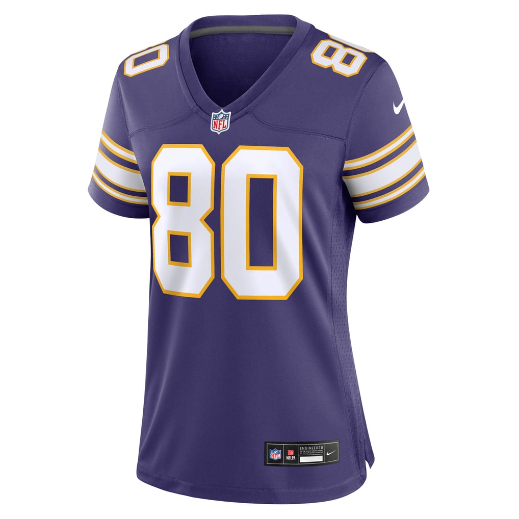 Women's Minnesota Vikings Cris Carter Purple Classic Retired Player Game Jersey