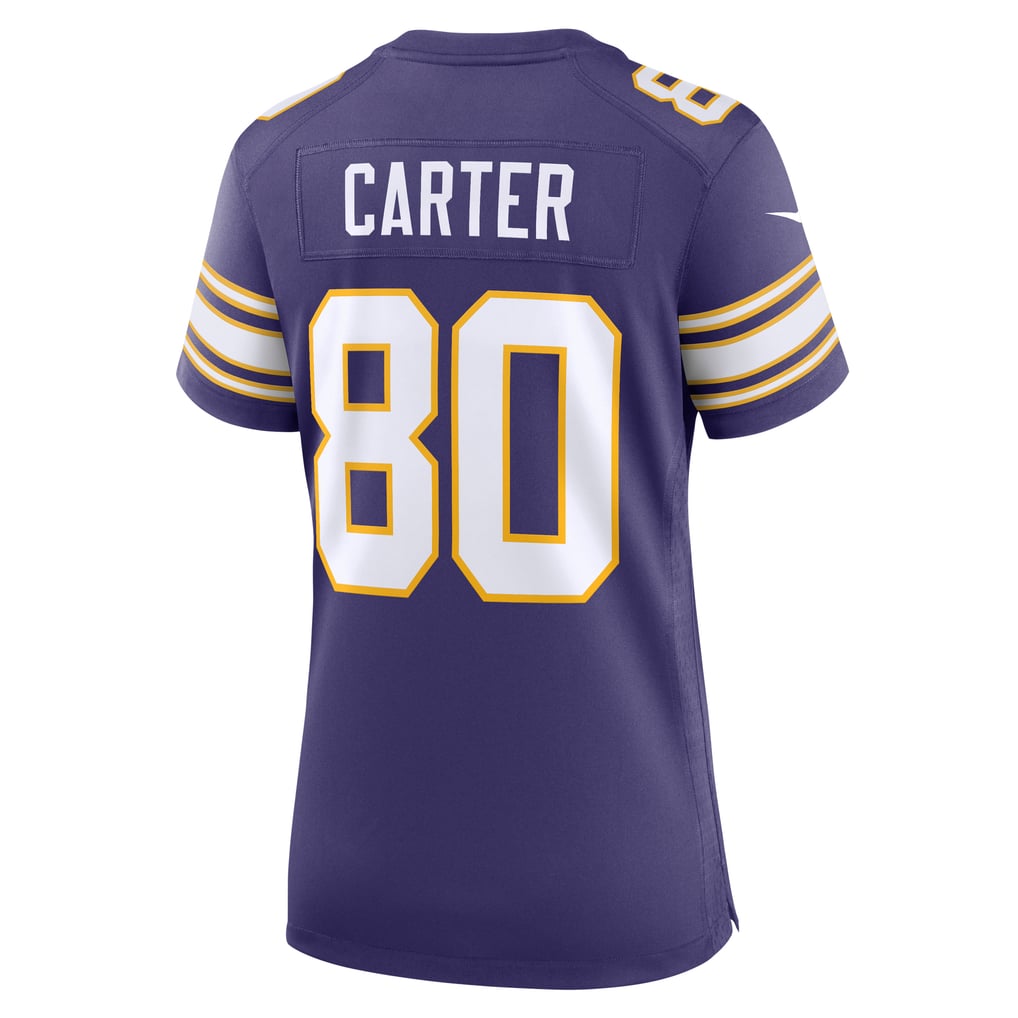 Women's Minnesota Vikings Cris Carter Purple Classic Retired Player Game Jersey