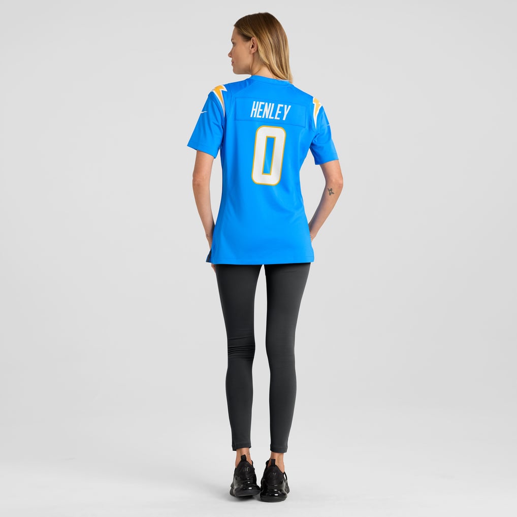Women's Los Angeles Chargers Daiyan Henley Powder Blue Team Game Jersey