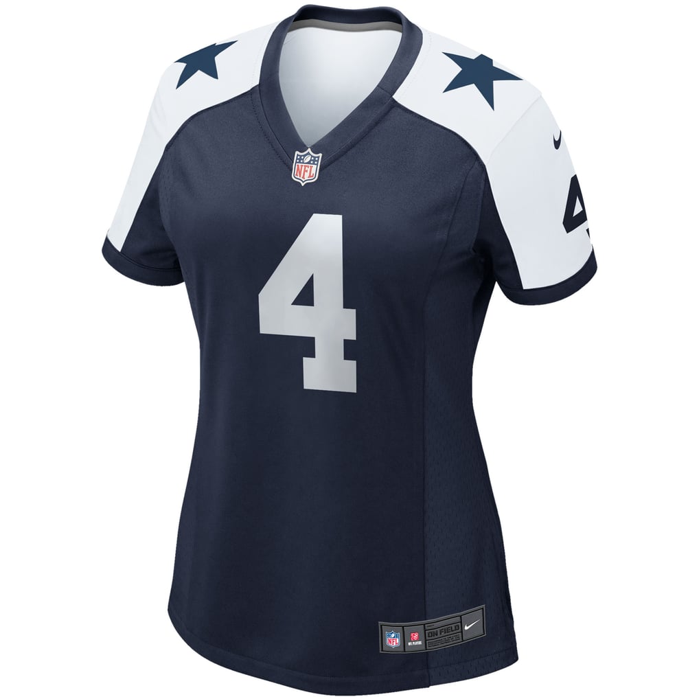 Women's Dallas Cowboys Dak Prescott Navy Alternate Game Team Jersey