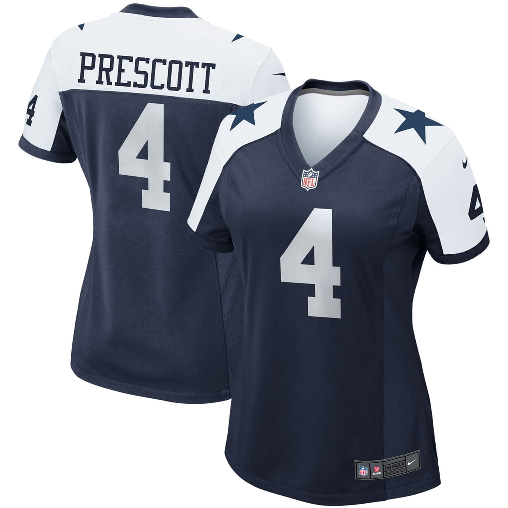 Women's Dallas Cowboys Dak Prescott Navy Alternate Game Team Jersey