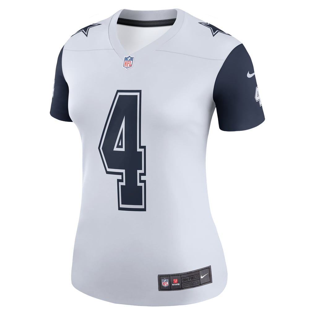Women's Dallas Cowboys Dak Prescott White Legend Player Performance Top