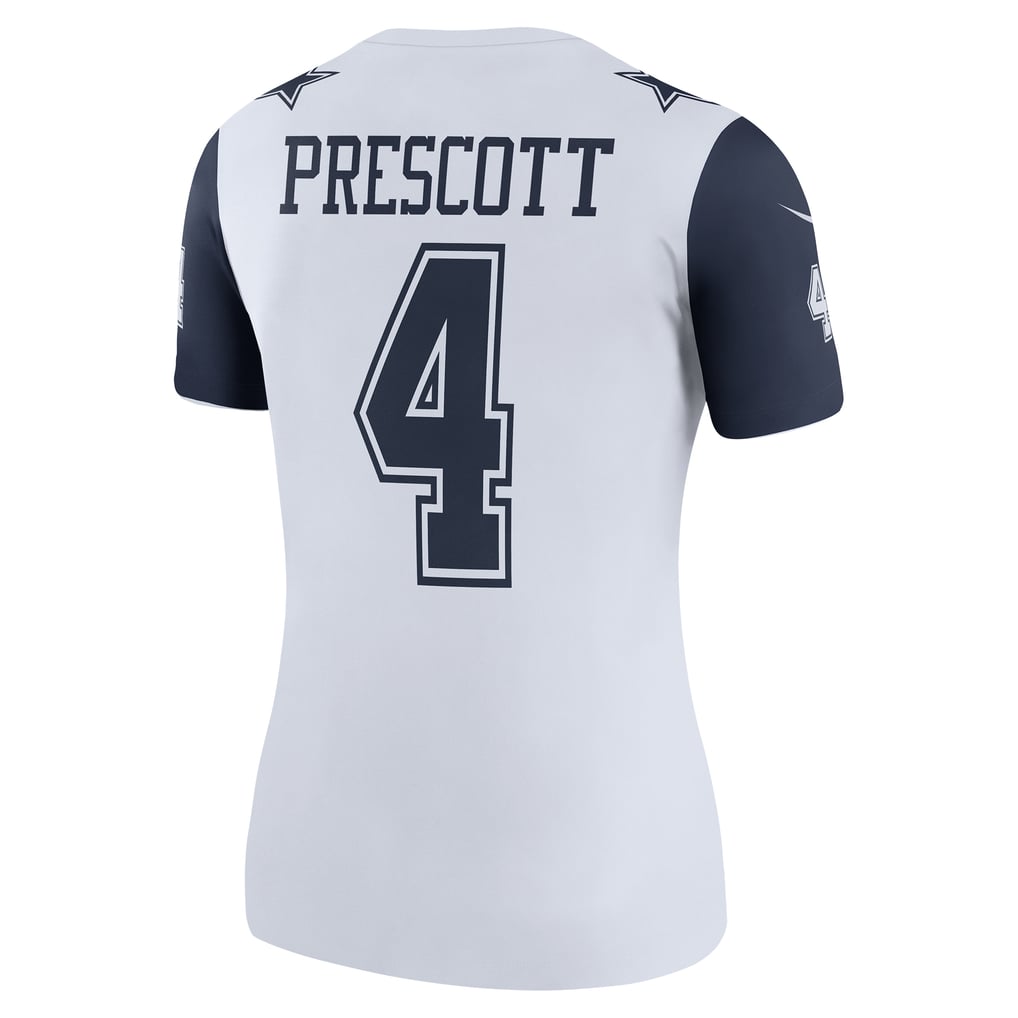 Women's Dallas Cowboys Dak Prescott White Legend Player Performance Top