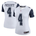 Women's Dallas Cowboys Dak Prescott White Legend Player Performance Top