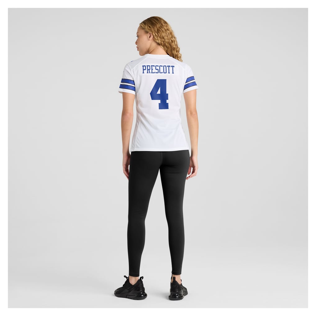 Women's Dallas Cowboys Dak Prescott White Team Game Jersey