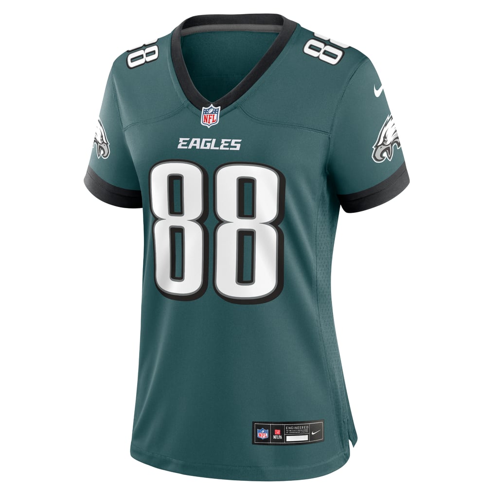 Women's Philadelphia Eagles Dallas Goedert Midnight Green Team Game Jersey