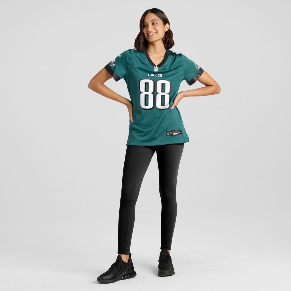 Women's Philadelphia Eagles Dallas Goedert Midnight Green Team Game Jersey