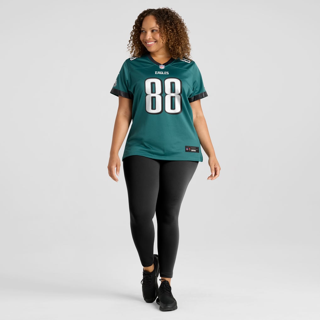 Women's Philadelphia Eagles Dallas Goedert Midnight Green Team Game Jersey