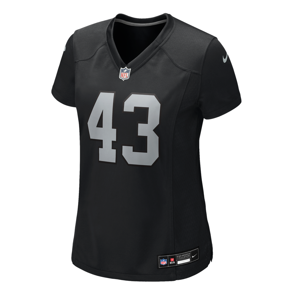 Women's Las Vegas Raiders Dalton Johnson Black Team Game Jersey