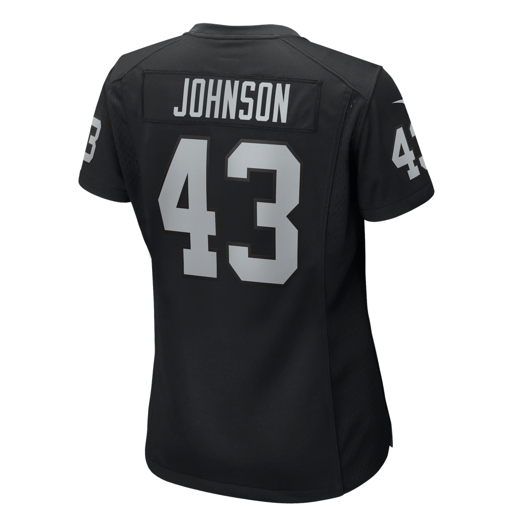 Women's Las Vegas Raiders Dalton Johnson Black Team Game Jersey