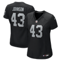 Women's Las Vegas Raiders Dalton Johnson Black Team Game Jersey