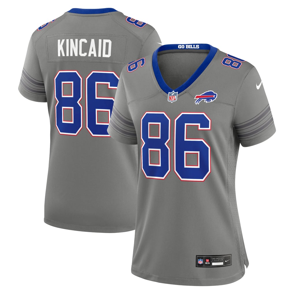 Women's Buffalo Bills Dalton Kincaid Gray Nickel City Game Jersey