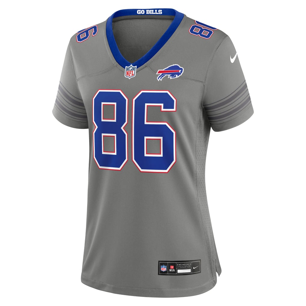 Women's Buffalo Bills Dalton Kincaid Gray Nickel City Game Jersey