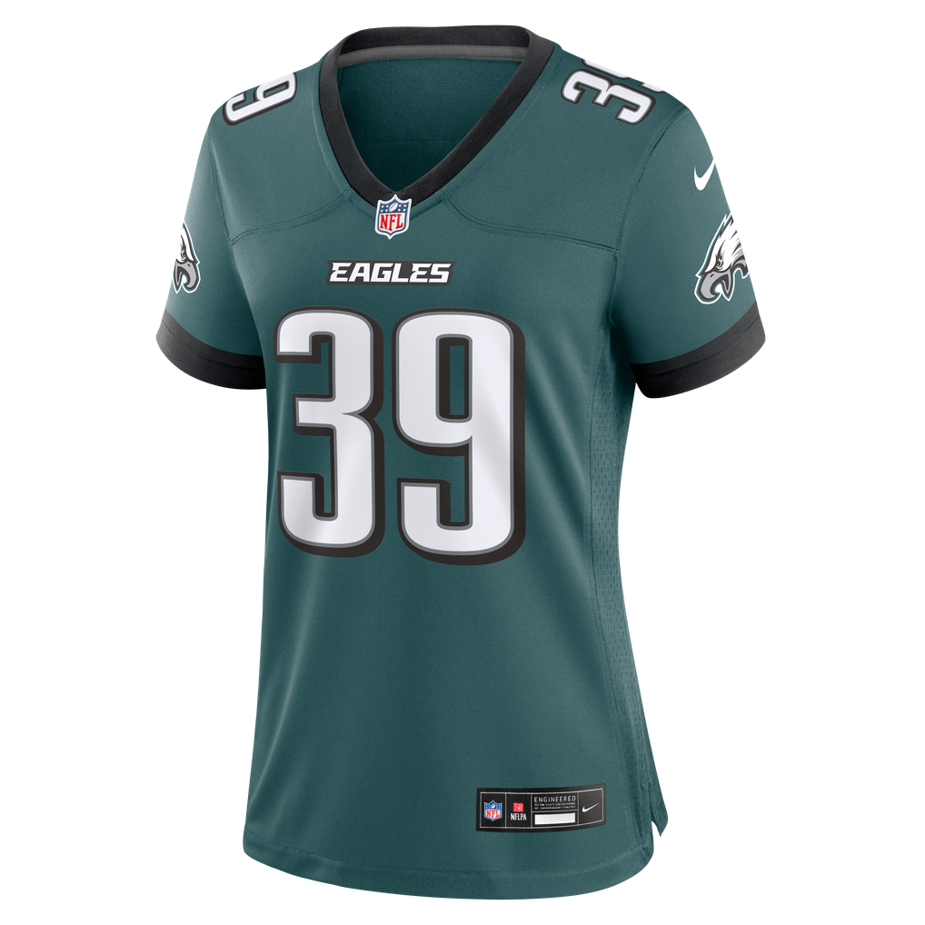 Women's Philadelphia Eagles Dameon Pierce Midnight Green Team Game Jersey