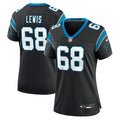 Women's Carolina Panthers Damien Lewis Black Game Jersey