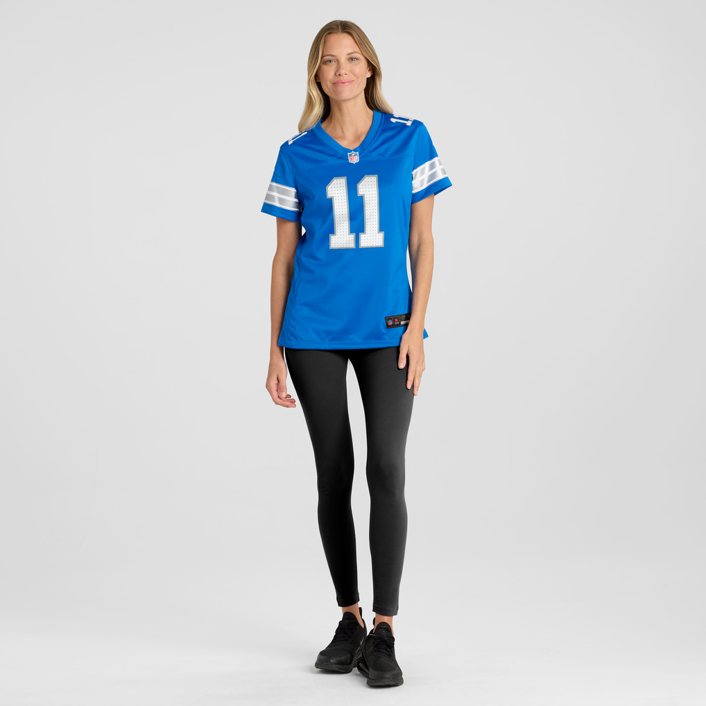 Women's Detroit Lions Damone Clark Blue Team Game Jersey