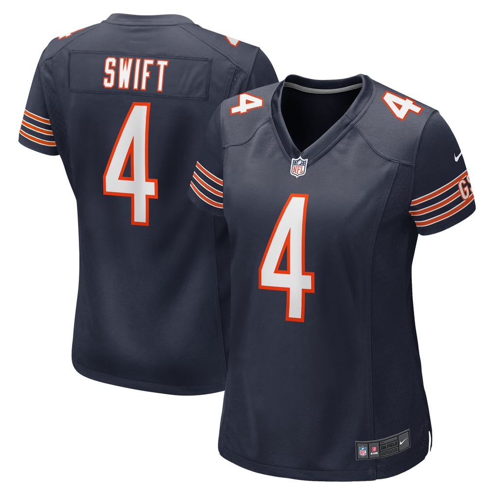 Women's Chicago Bears D'Andre Swift Navy Game Jersey