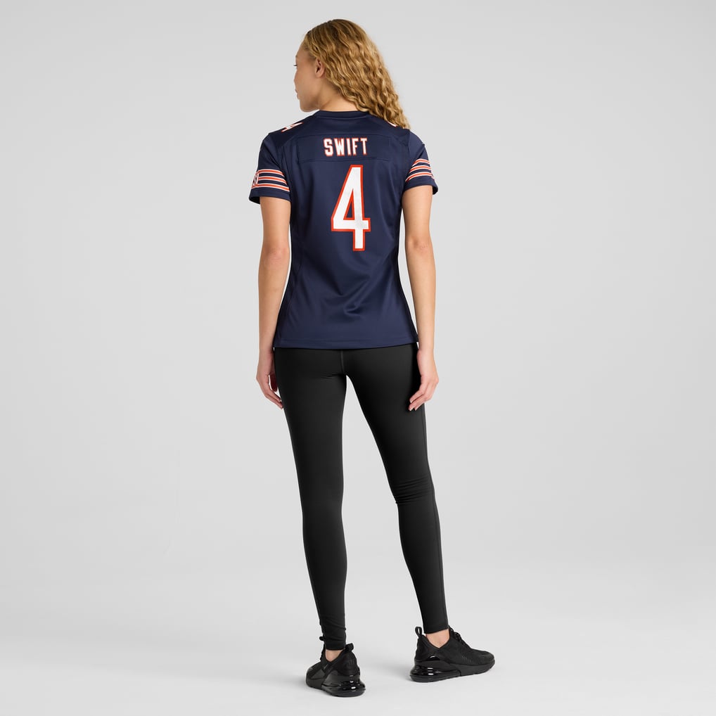 Women's Chicago Bears D'Andre Swift Navy Game Jersey