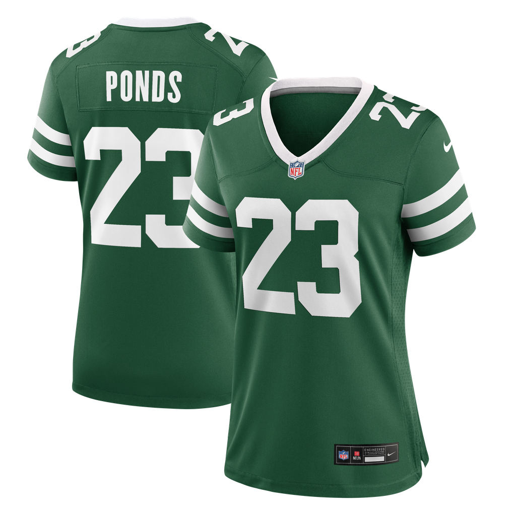 Women's New York Jets D'Angelo Ponds Legacy Green Team Game Jersey