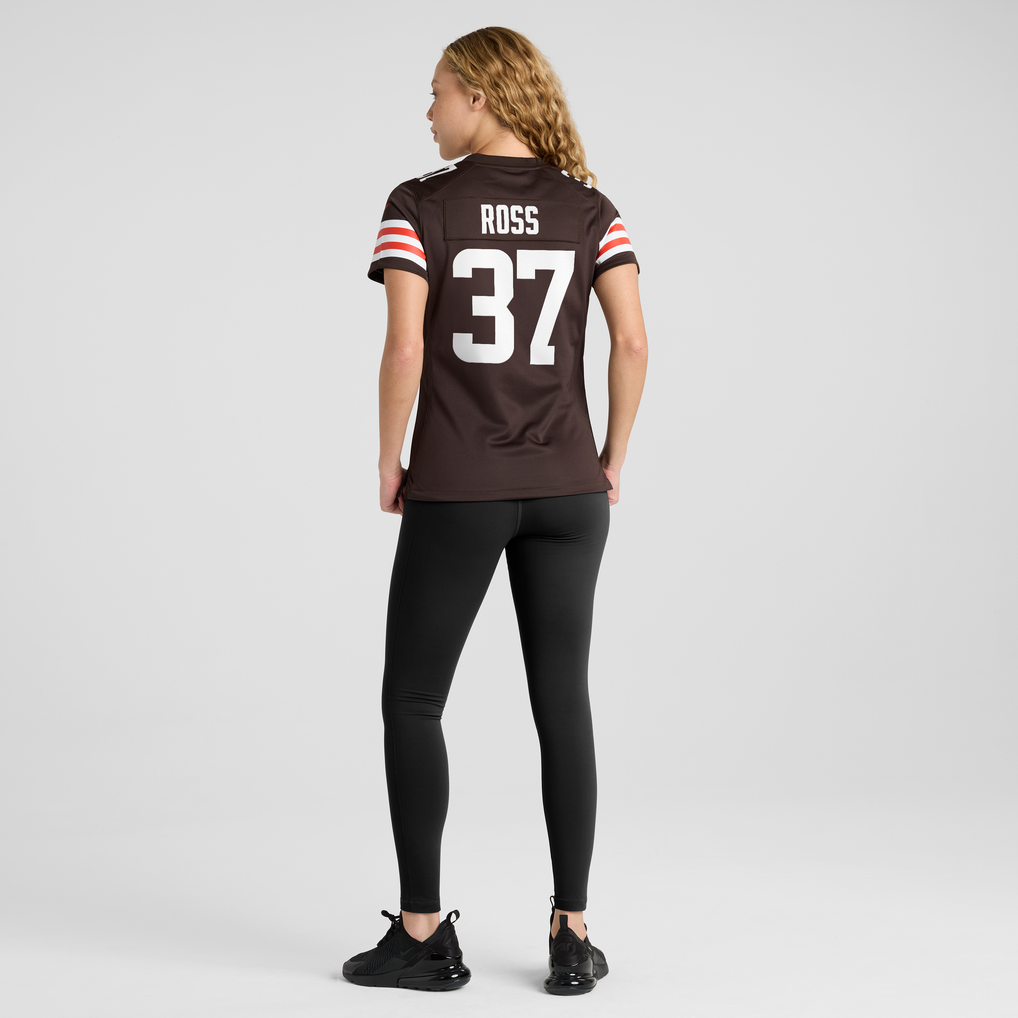 Women's Cleveland Browns D'Angelo Ross Brown Team Game Jersey