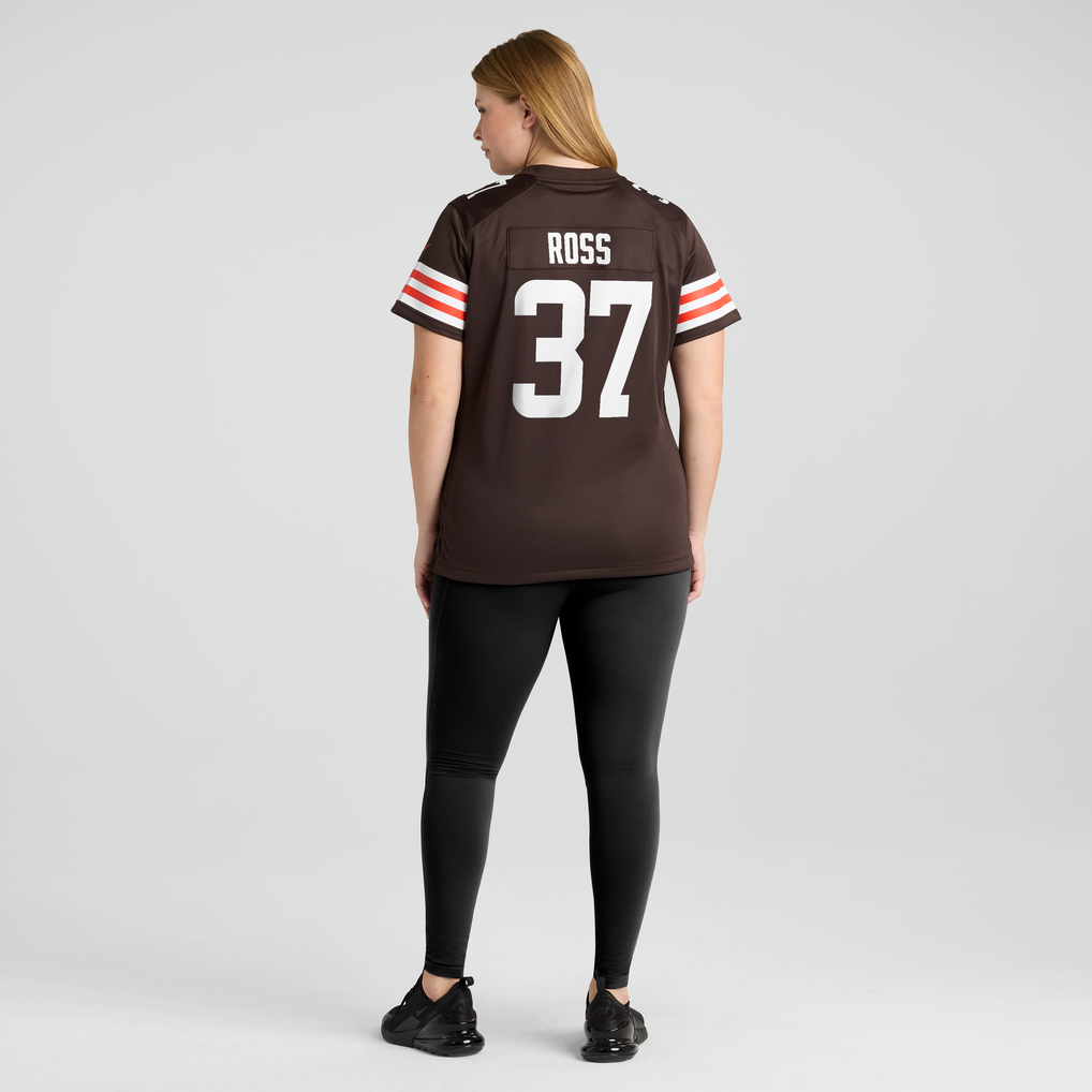 Women's Cleveland Browns D'Angelo Ross Brown Team Game Jersey