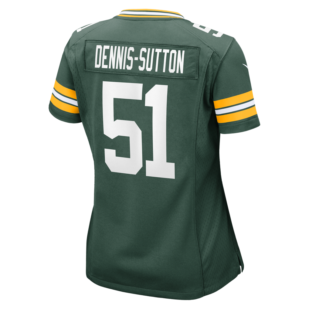 Women's Green Bay Packers Dani Dennis-Sutton Green Team Game Jersey