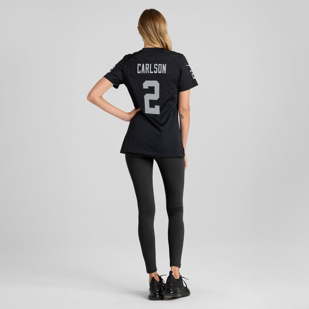 Women's Las Vegas Raiders Daniel Carlson Black Player Game Jersey