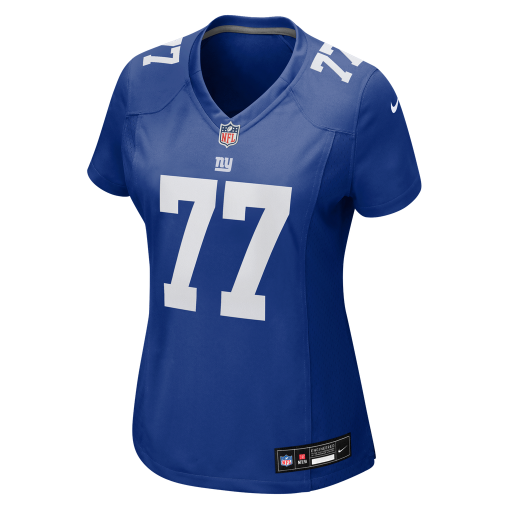 Women's New York Giants Daniel Faalele Royal Team Game Jersey
