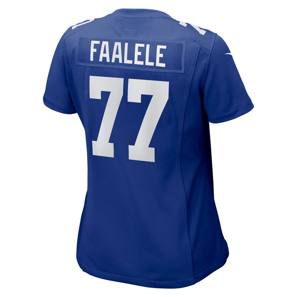 Women's New York Giants Daniel Faalele Royal Team Game Jersey