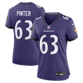 Women's Baltimore Ravens Danny Pinter Purple Team Game Jersey