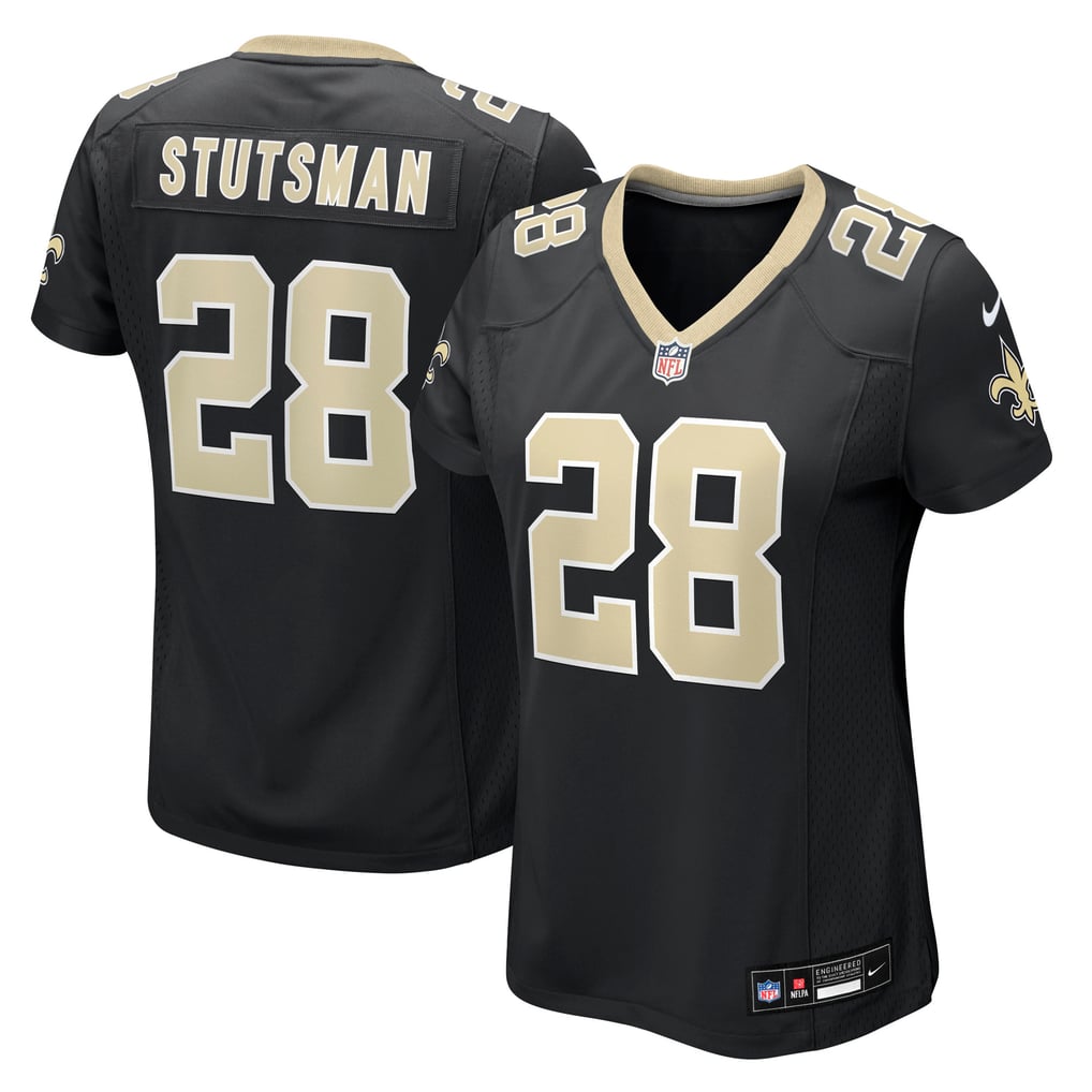 Women's New Orleans Saints Danny Stutsman Black Team Game Jersey