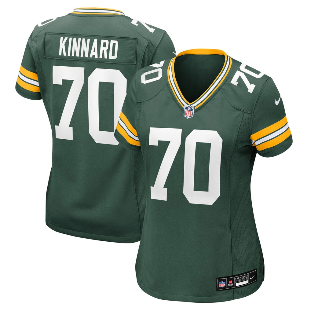 Women's Green Bay Packers Darian Kinnard Green Team Game Jersey