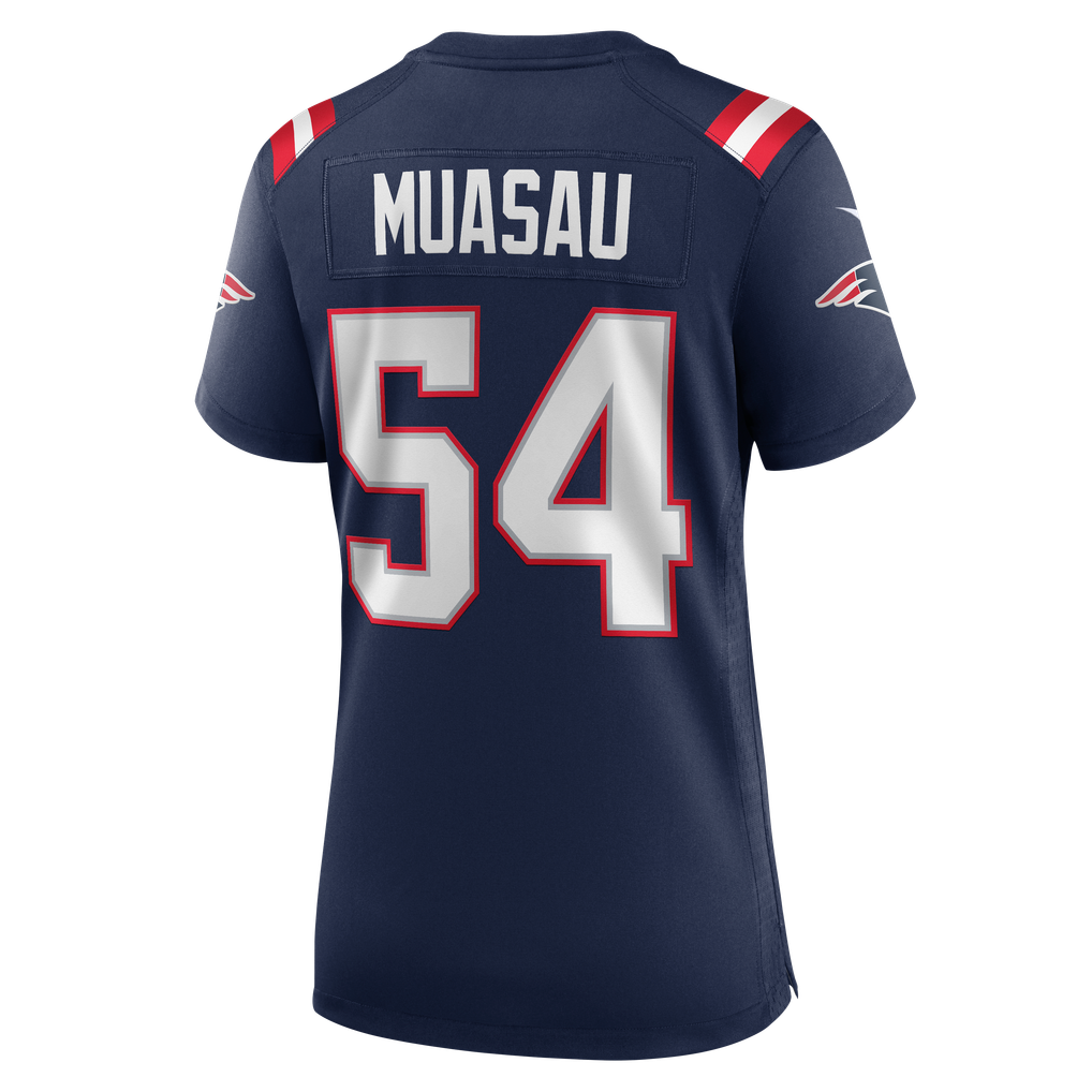 Women's New England Patriots Darius Muasau Navy Team Game Jersey