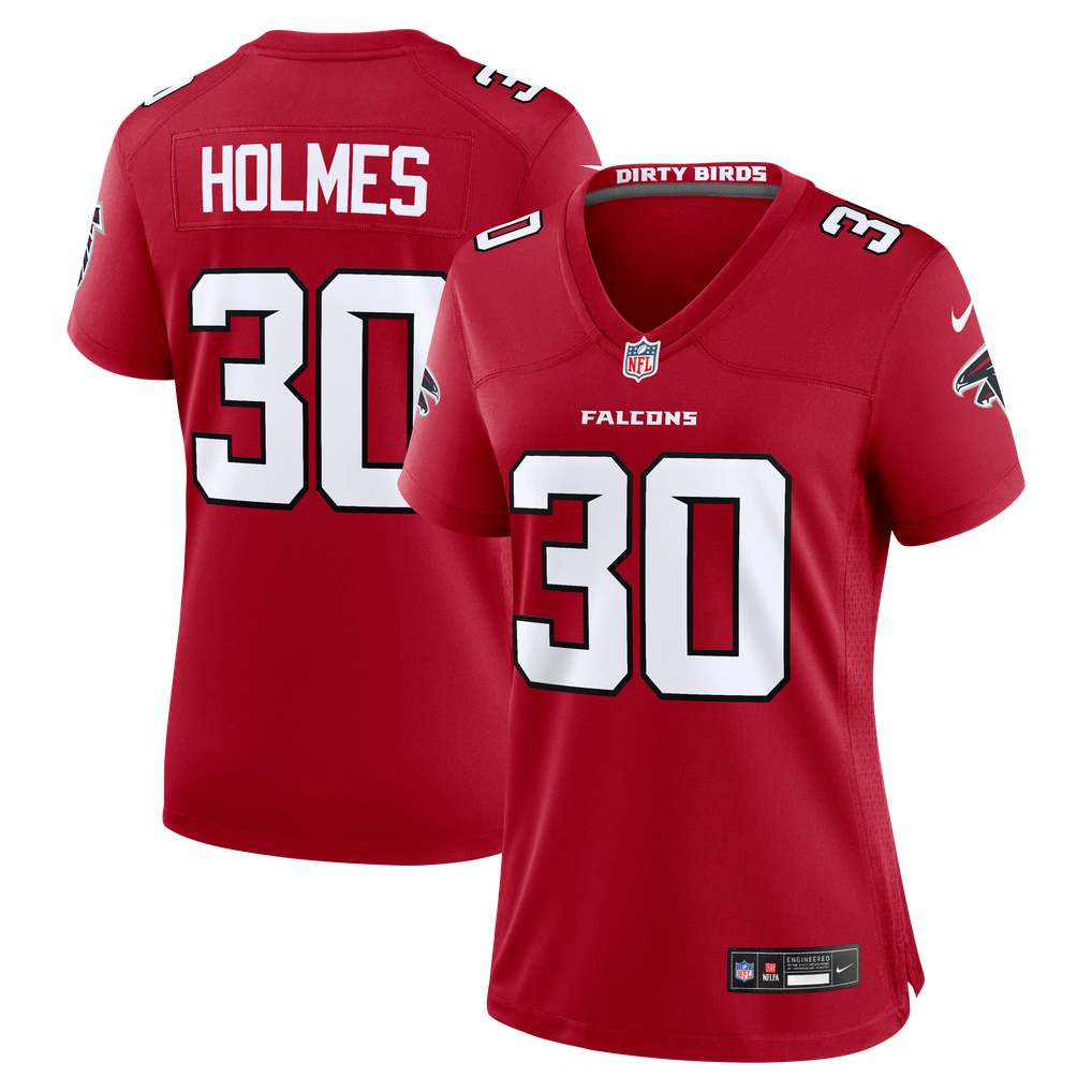 Women's Atlanta Falcons Darnay Holmes Red Team Game Jersey