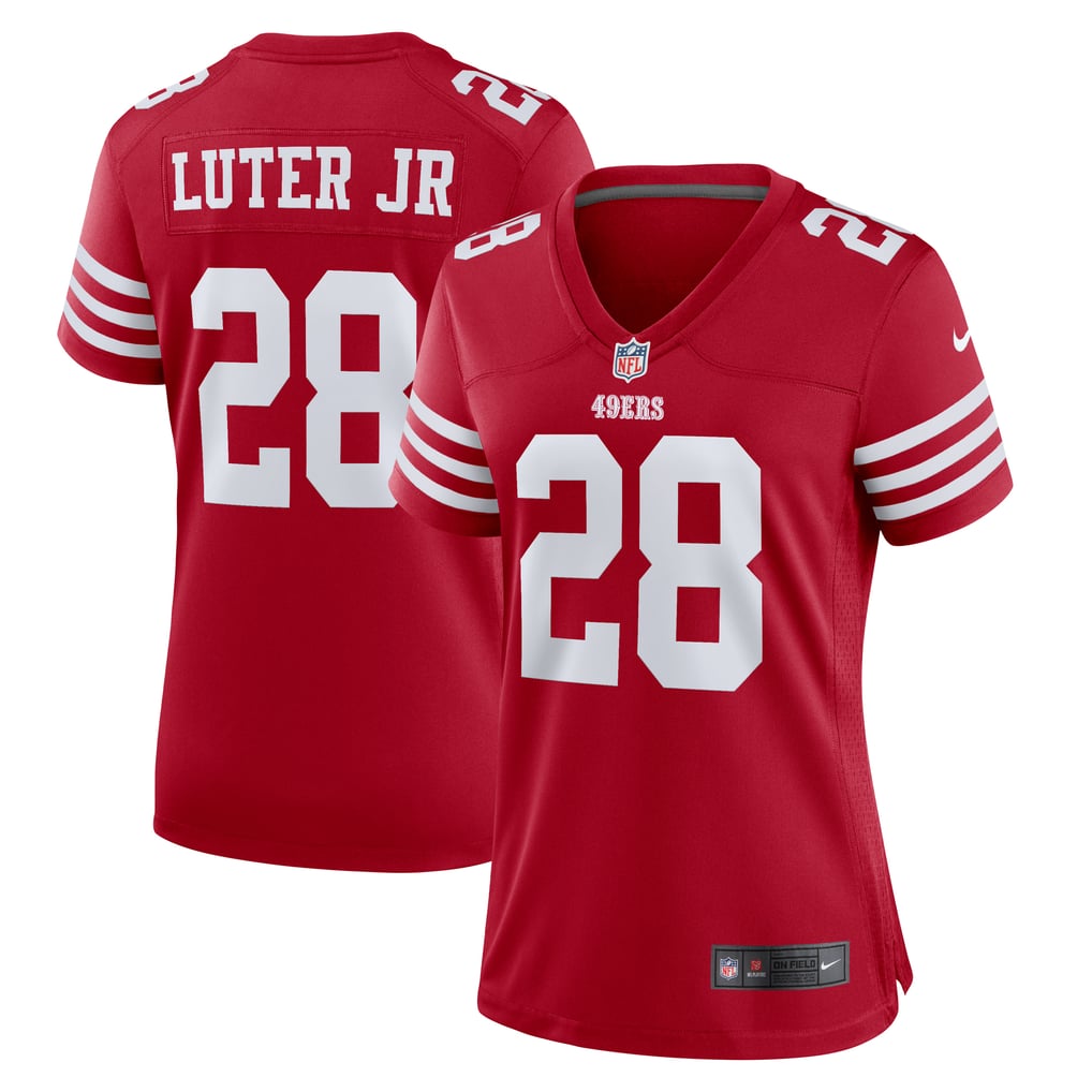 Women's San Francisco 49ers Darrell Luter Jr. Scarlet Game Jersey