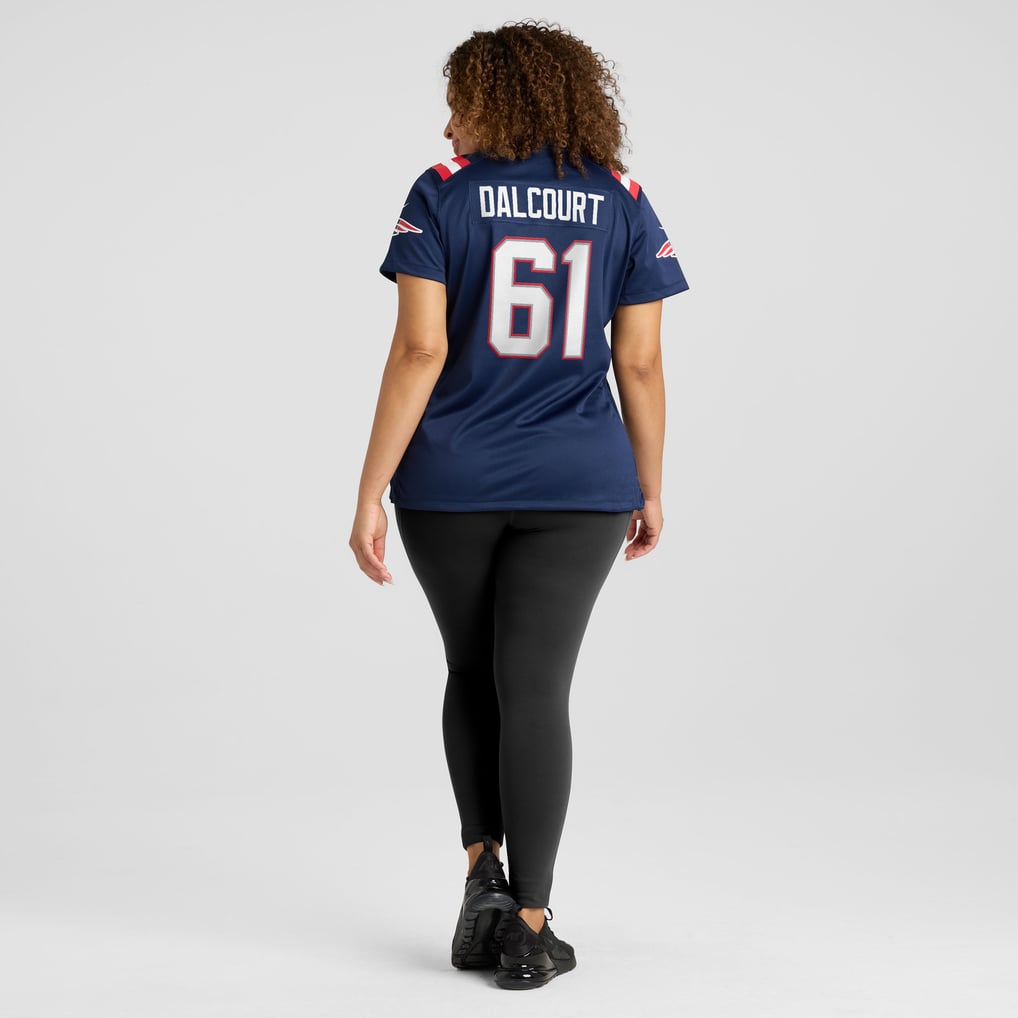 Women's New England Patriots Darrian Dalcourt Navy Team Game Jersey