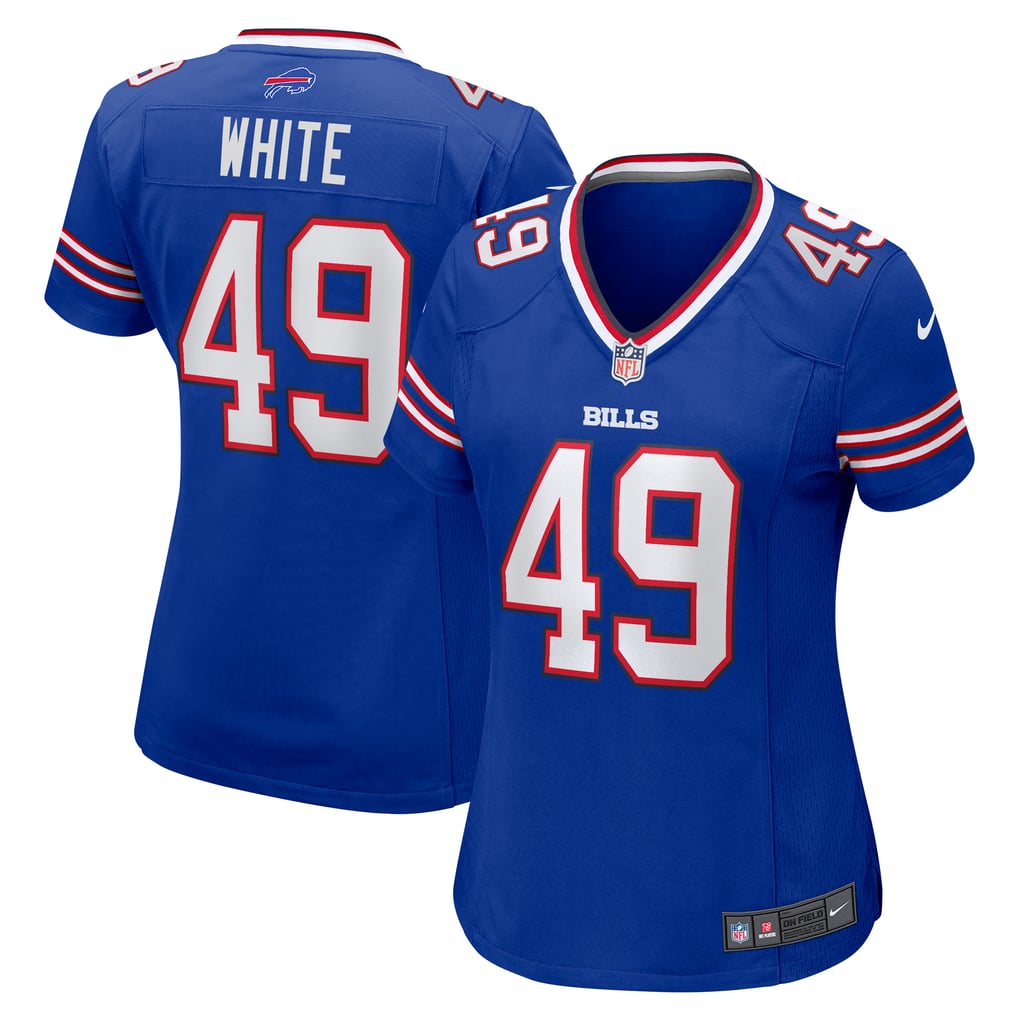 Women's Buffalo Bills DaShaun White Royal Team Game Jersey