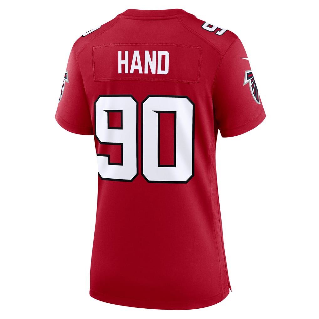 Women's Atlanta Falcons Da'Shawn Hand Red Team Game Jersey