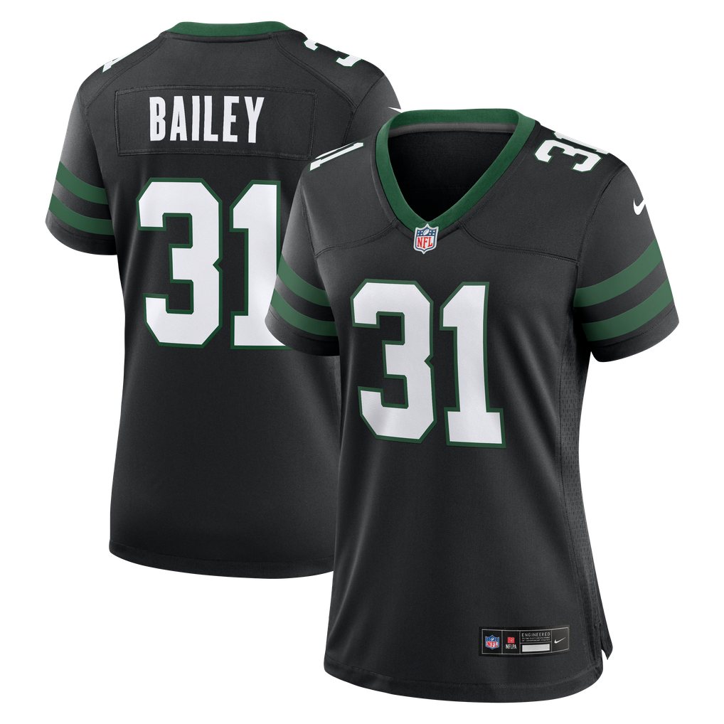 Women's New York Jets David Bailey Legacy Black Alternate Game Jersey
