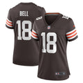 Women's Cleveland Browns David Bell Brown Game Jersey