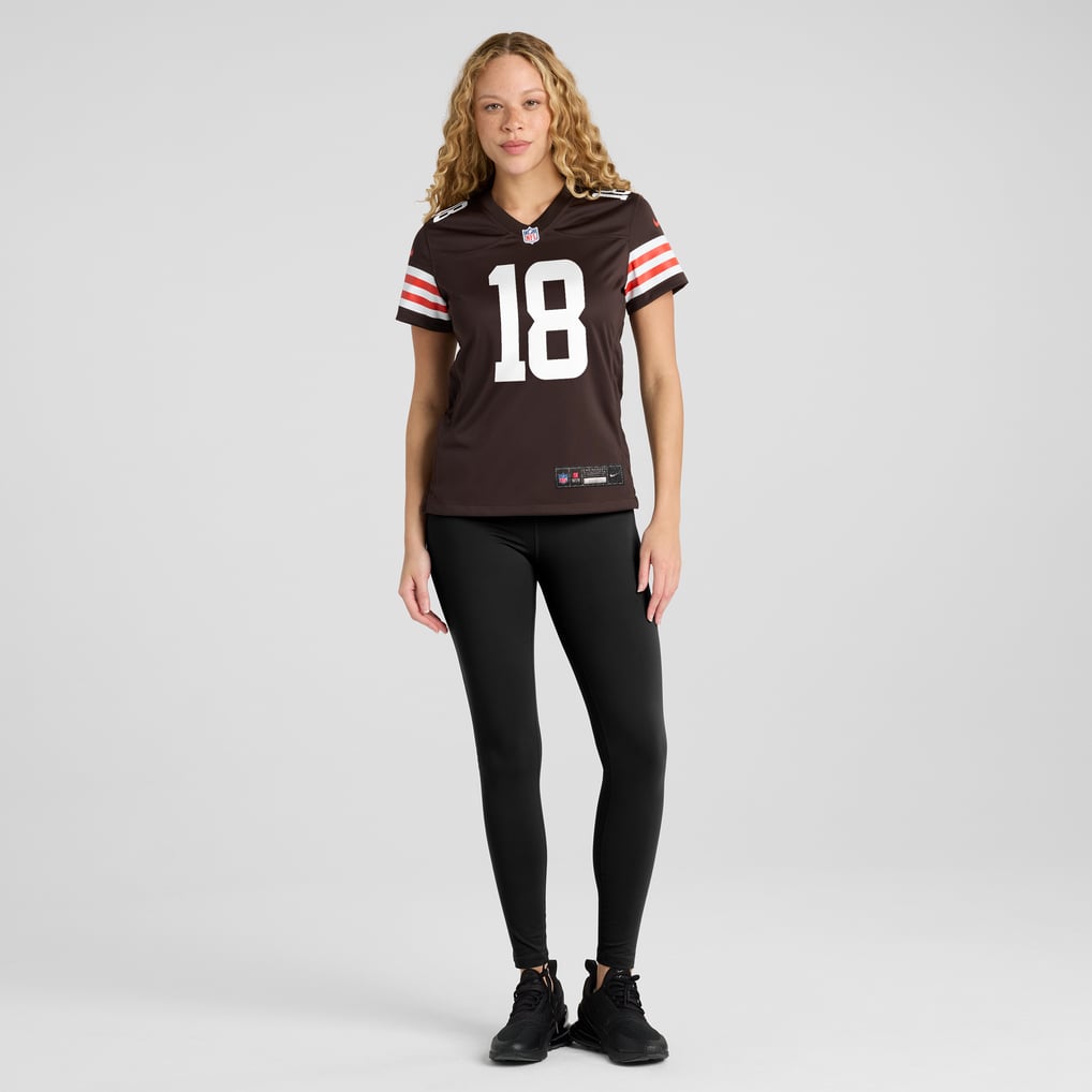 Women's Cleveland Browns David Bell Brown Game Jersey