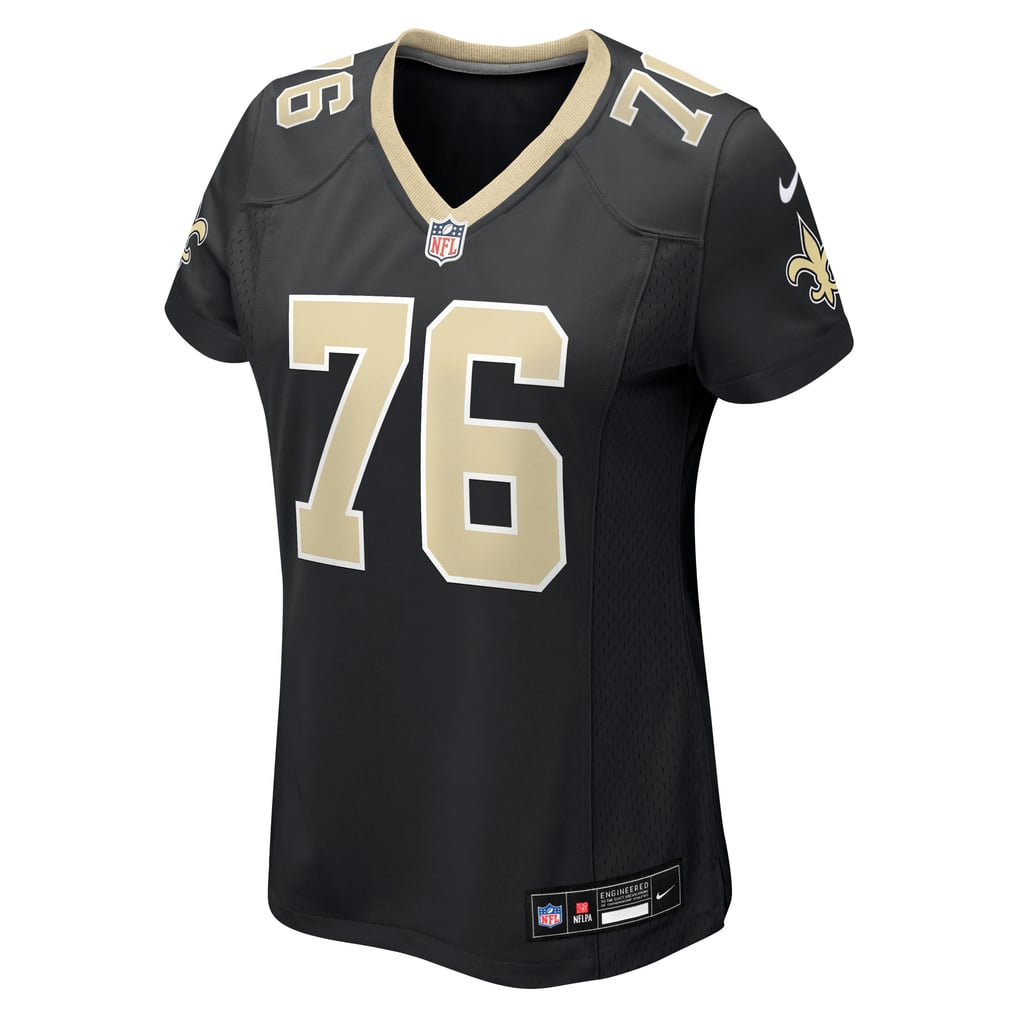 Women's New Orleans Saints David Edwards Black Team Game Jersey