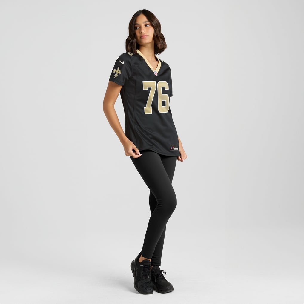 Women's New Orleans Saints David Edwards Black Team Game Jersey