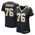 Women's New Orleans Saints David Edwards Black Team Game Jersey