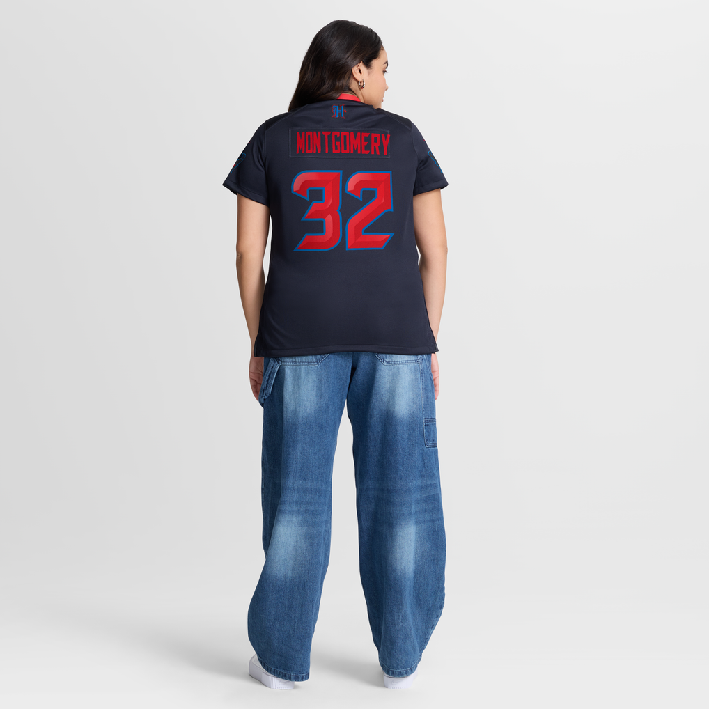 Women's Houston Texans David Montgomery Navy Alternate Game Jersey