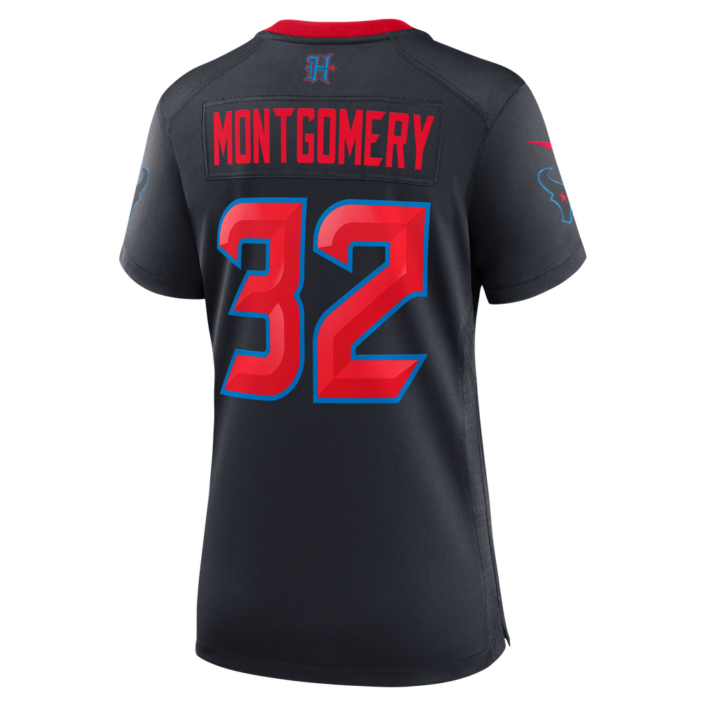 Women's Houston Texans David Montgomery Navy Alternate Game Jersey