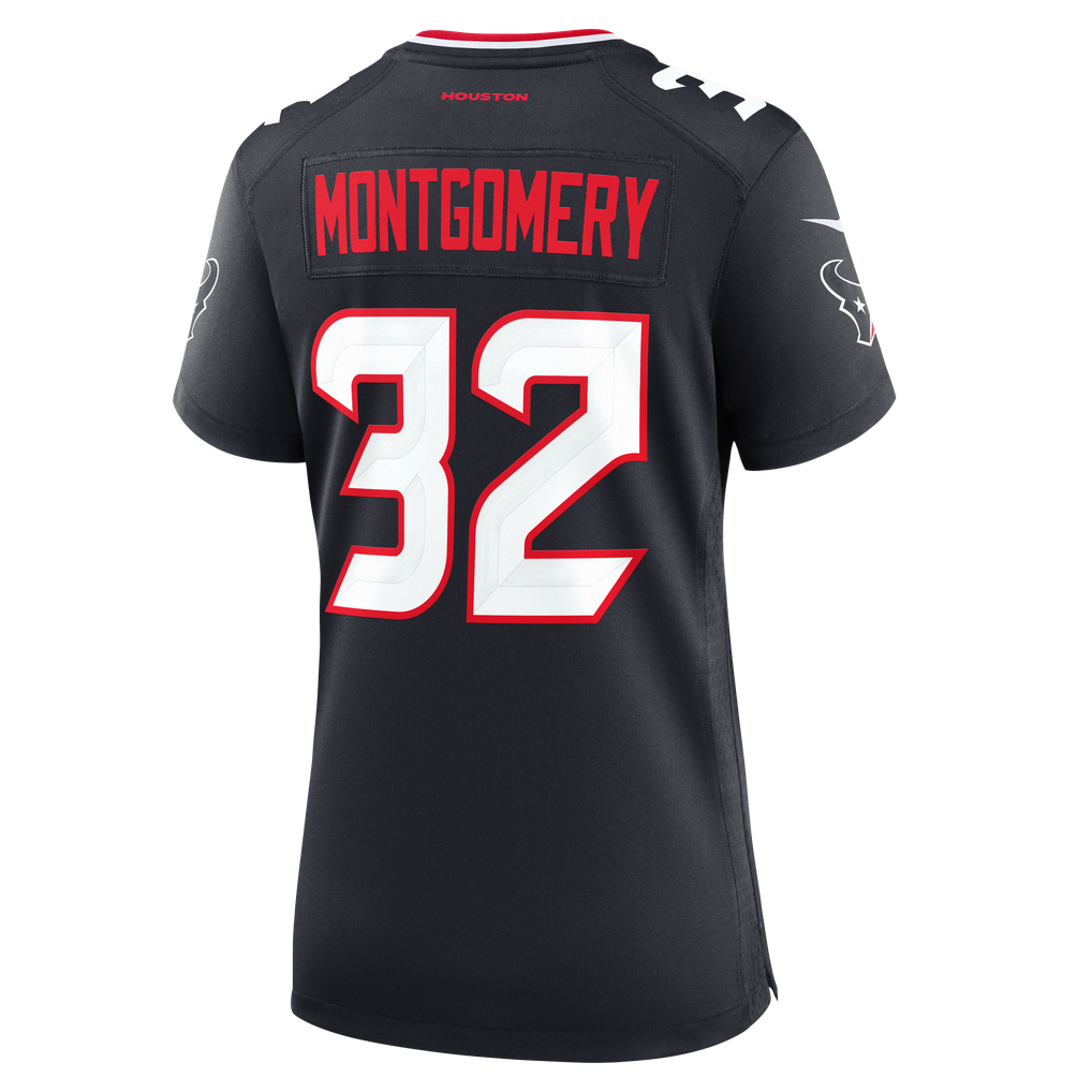 Women's Houston Texans David Montgomery Navy Game Jersey