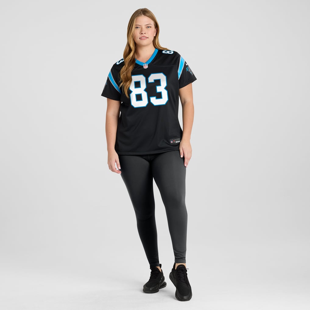 Women's Carolina Panthers David Moore Black Game Jersey