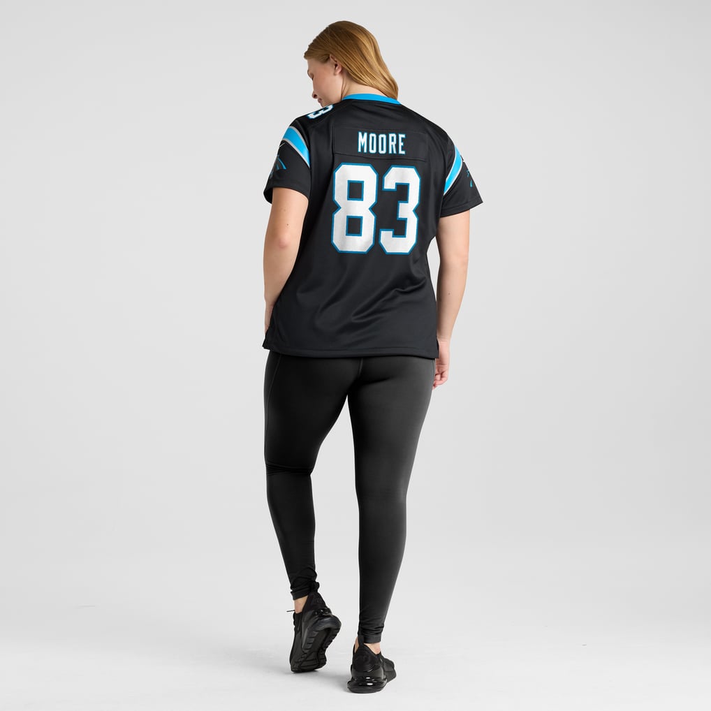 Women's Carolina Panthers David Moore Black Game Jersey