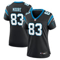 Women's Carolina Panthers David Moore Black Game Jersey